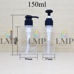 Chai lotion vuông vòi dài