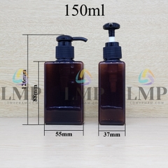 Chai lotion vuông vòi dài