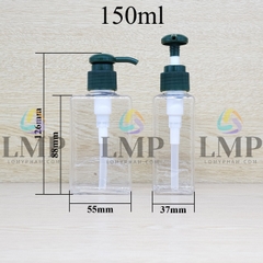 Chai lotion vuông vòi dài