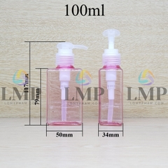 Chai lotion vuông vòi dài