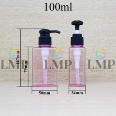 Chai lotion vuông vòi dài