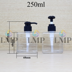 Chai lotion vuông vòi dài