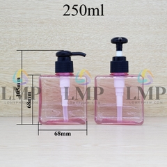 Chai lotion vuông vòi dài