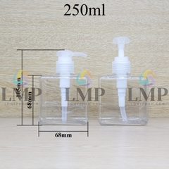 Chai lotion vuông vòi dài