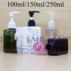 Chai lotion vuông vòi van sọc