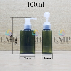 Chai lotion vuông vòi van sọc