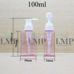 Chai lotion vuông vòi van sọc