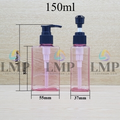 Chai lotion vuông vòi van sọc