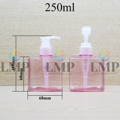 Chai lotion vuông vòi van sọc