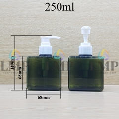 Chai lotion vuông vòi van sọc