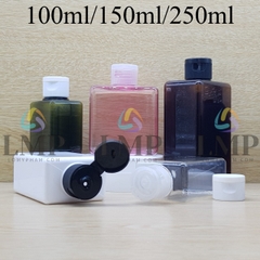 Chai lotion vuông nắp bật sọc