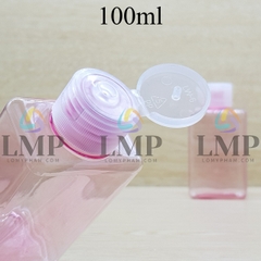 Chai lotion vuông nắp bật sọc