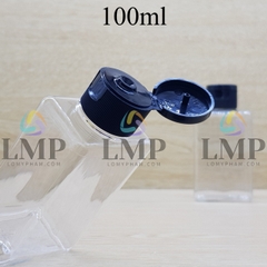 Chai lotion vuông nắp bật sọc