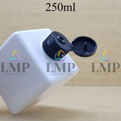 Chai lotion vuông nắp bật sọc