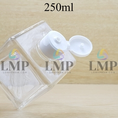 Chai lotion vuông nắp bật sọc