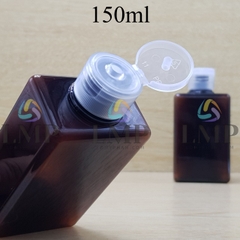 Chai lotion vuông nắp bật sọc