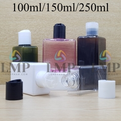 Chai lotion vuông nắp nhấn