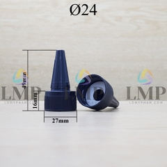 Nắp nhọn sọc Ø24