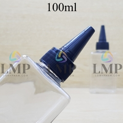 Chai lotion vuông nắp nhọn sọc