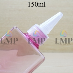 Chai lotion vuông nắp nhọn sọc