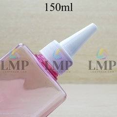 Chai lotion vuông nắp nhọn sọc