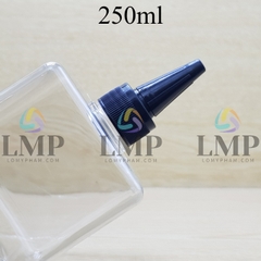 Chai lotion vuông nắp nhọn sọc