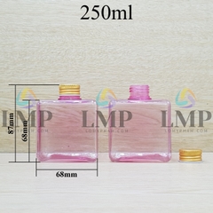 Chai lotion vuông nắp nhôm cuốn biên