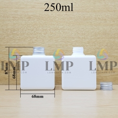 Chai lotion vuông nắp nhôm cuốn biên