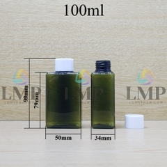 Chai lotion vuông nắp vặn trơn