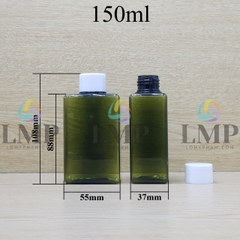 Chai lotion vuông nắp vặn trơn