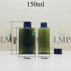 Chai lotion vuông nắp vặn trơn