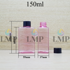 Chai lotion vuông nắp vặn trơn