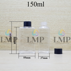 Chai lotion vuông nắp vặn trơn