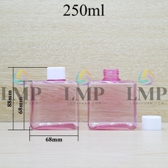 Chai lotion vuông nắp vặn trơn