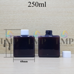 Chai lotion vuông nắp vặn trơn