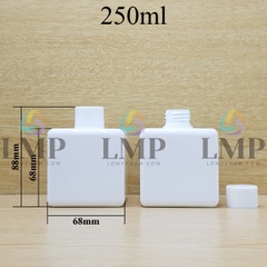 Chai lotion vuông nắp vặn trơn