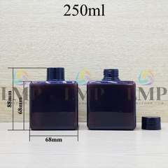 Chai lotion vuông nắp vặn trơn