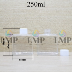 Chai lotion vuông nắp vặn trơn