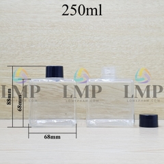 Chai lotion vuông nắp vặn trơn