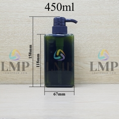 Chai lotion vuông vòi dài