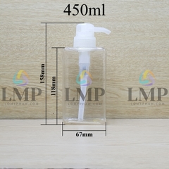 Chai lotion vuông vòi dài