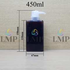 Chai lotion vuông vòi dài