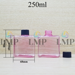 Chai lotion vuông nắp vặn sọc