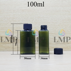 Chai lotion vuông nắp child resistant