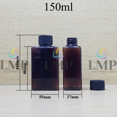 Chai lotion vuông nắp child resistant