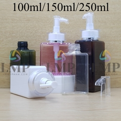 Chai lotion vuông đầu vòi voi