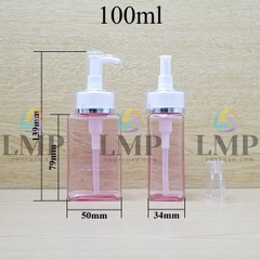 Chai lotion vuông đầu vòi voi