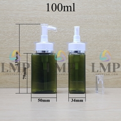 Chai lotion vuông đầu vòi voi
