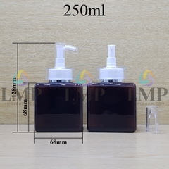 Chai lotion vuông đầu vòi voi