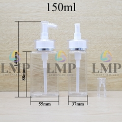 Chai lotion vuông đầu vòi voi